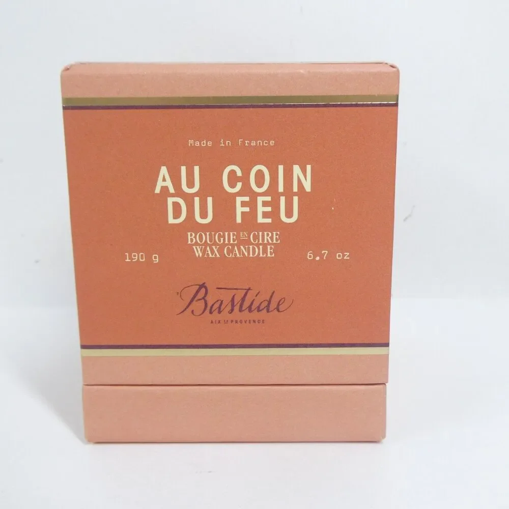 Au Coin Du Feu Bougie en Cire Wax Candle Bastide France 190g 6.7oz
